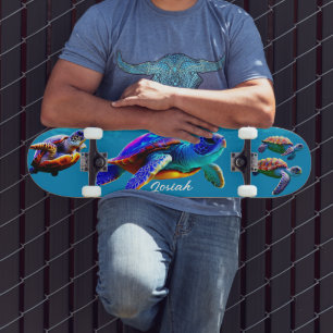 Skateboard Sea Turtle Swimming Skateboard