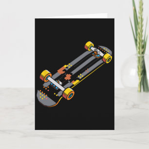 Skateboard Serietidningsstil Skateboardfantast  Kort