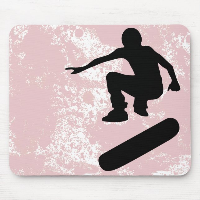 Skateboard, silhuetter. musmatta (Framsidan)