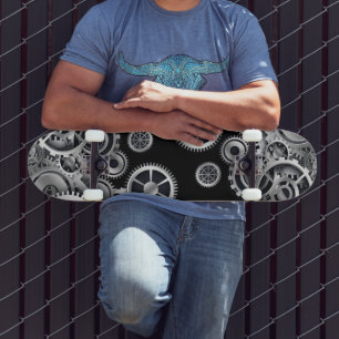 Skateboard Silver Gears Skateboard