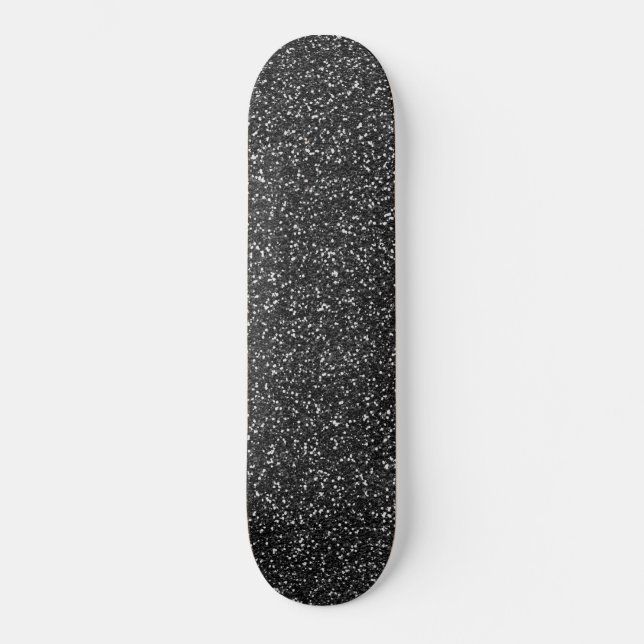 Skateboard silver glitter mönster (Framsida)
