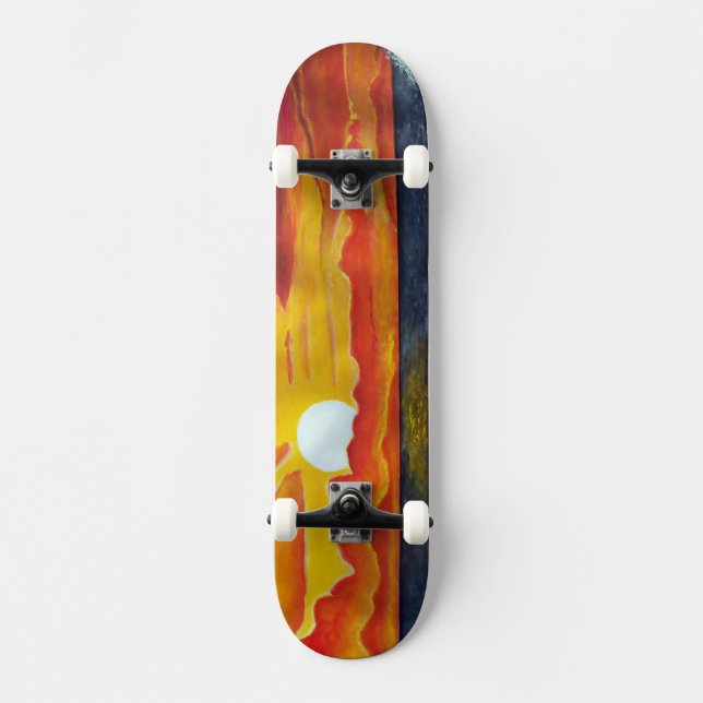Skateboard sjölandskap surfa  Oceanen Bräda 20 Cm (Framsida)