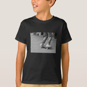 Skateboard skate graffiti svartvit foto t shirt