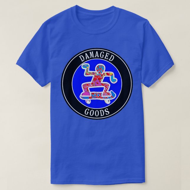 Skateboard Skateboard Skadade varor T Shirt (Design framsida)