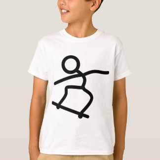Skateboard Skateboarding Stick figur T Shirt