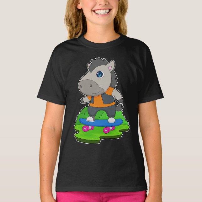 Skateboard Skater Skateboard T Shirt (Framsida)