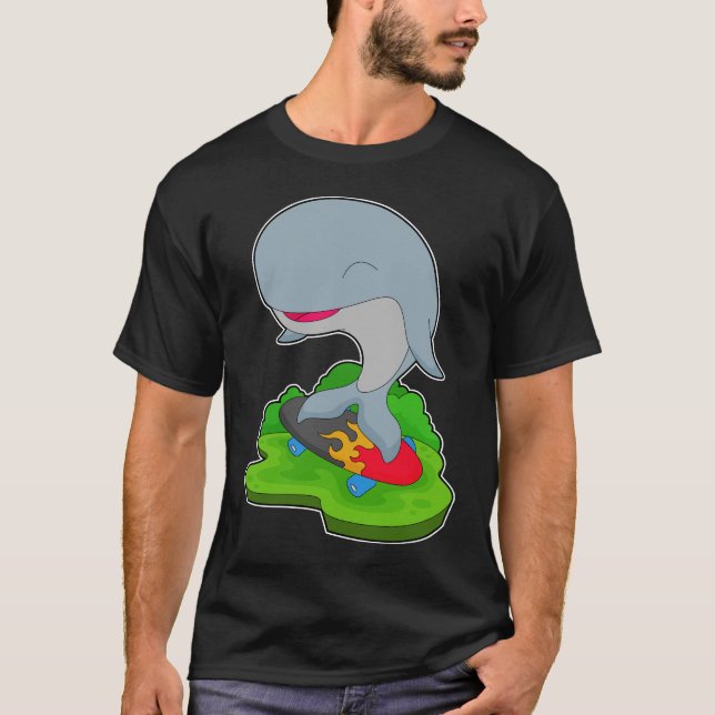 Skateboard Skater T Shirt (Framsida)