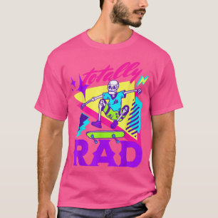 Skateboard Skeleton 80 s Vintage Skate T Shirt