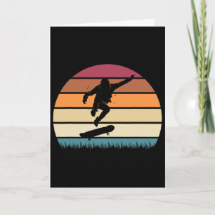 Skateboard Skridskoåkare Retro Skateboard Pojkar T Kort
