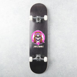 Skateboard SKULL HIPPY Klistermärken