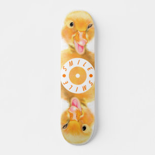 Skateboard Smile Funny Gift lycklig Gult