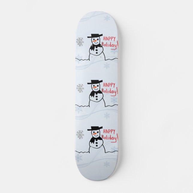 Skateboard snögubbe (Framsida)