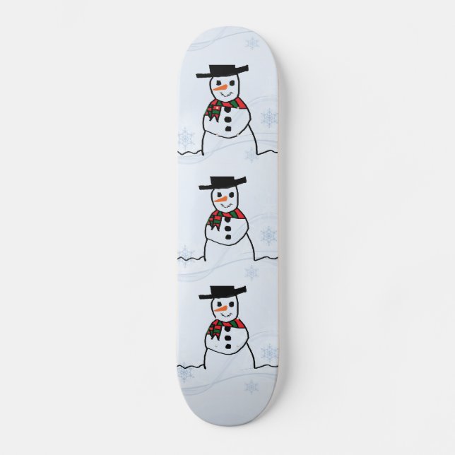 Skateboard snögubbe (Framsida)