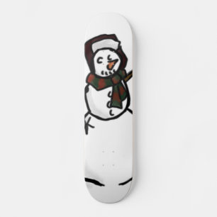 Skateboard snögubbe