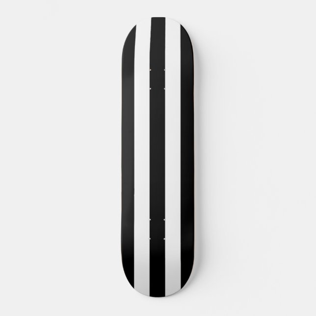 Skateboard Solid Black & White Rand (Framsida)