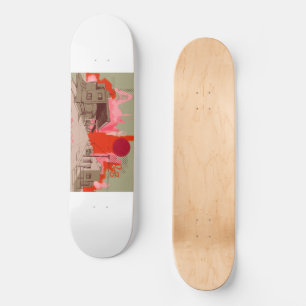 Skateboard, solnedgång mini skateboard bräda 18,5 cm
