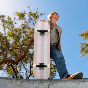 Skateboard Söt i Rosa & White Rand