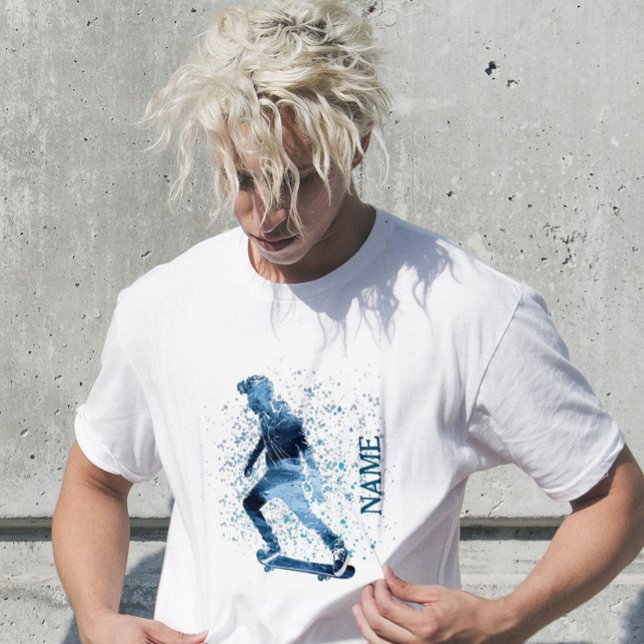 Skateboard sport coola tonager hoppgradienter t shirt (Skapare uppladdad)