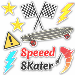 Skateboard Stickers old school (Aestesiskt mönster Klistermärken