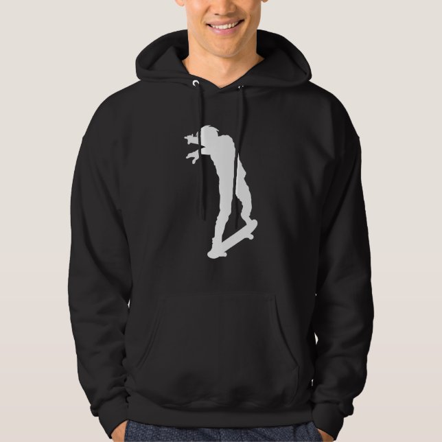 Skateboard Stunt-Skater Hoodie (Framsida)