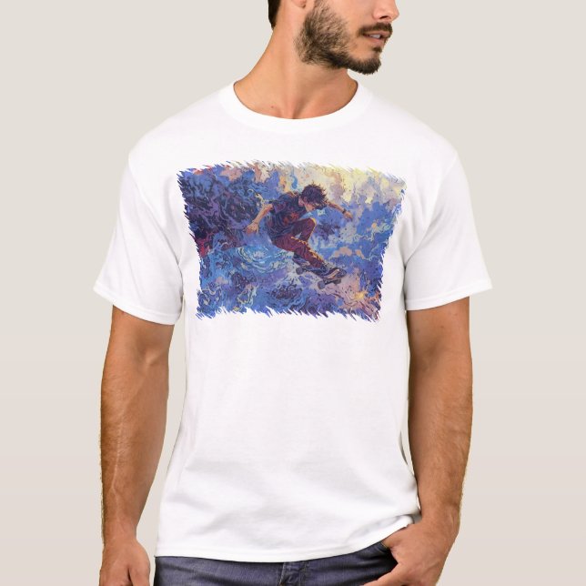 Skateboard Surfing - Skateboardåkare T Shirt (Framsida)