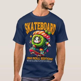 Skateboard Sushi-rulle Edition T Shirt