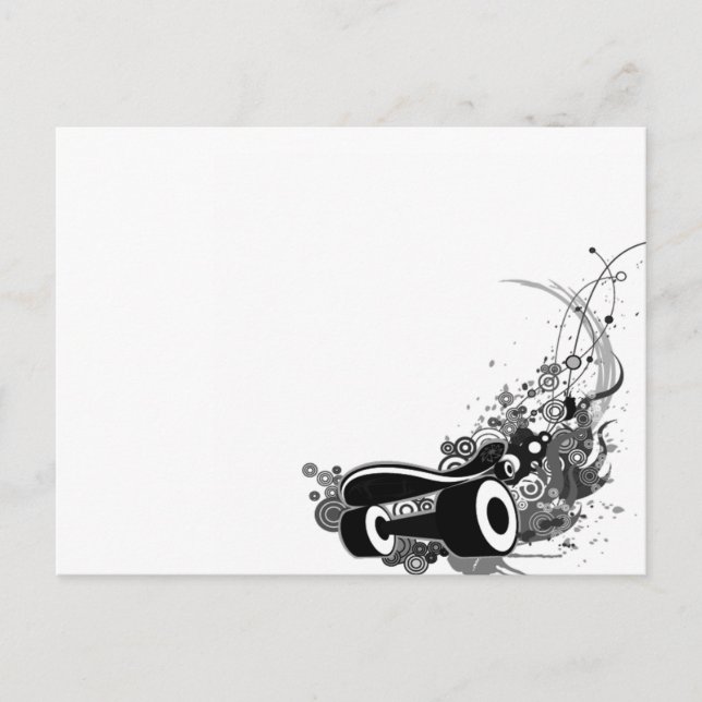 Skateboard-svällning Vykort (Framsida)