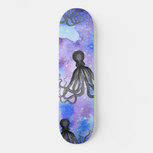 Skateboard - Svart och vit bläckfisk