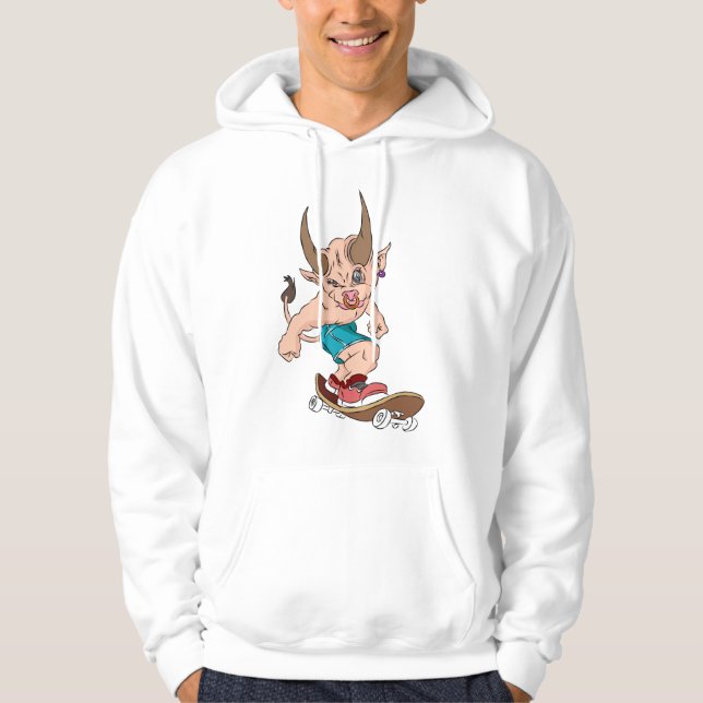 Skateboard Taurus Hoodie (Framsida)