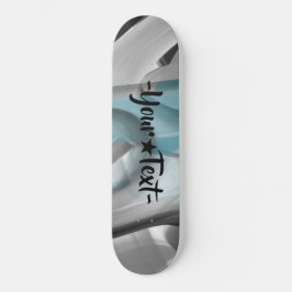 Skateboard Trend Abstrakt Art Blue Ocean