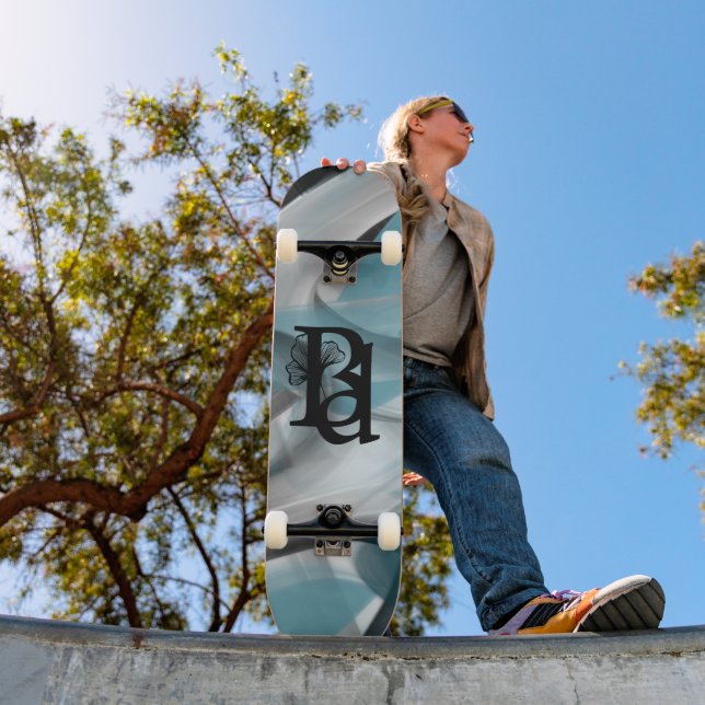 Skateboard Trend Abstrakt Art Blue Ocean (Utomhus 1)