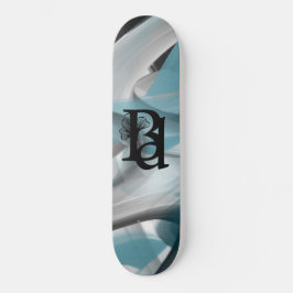 Skateboard Trend Abstrakt Art Blue Ocean