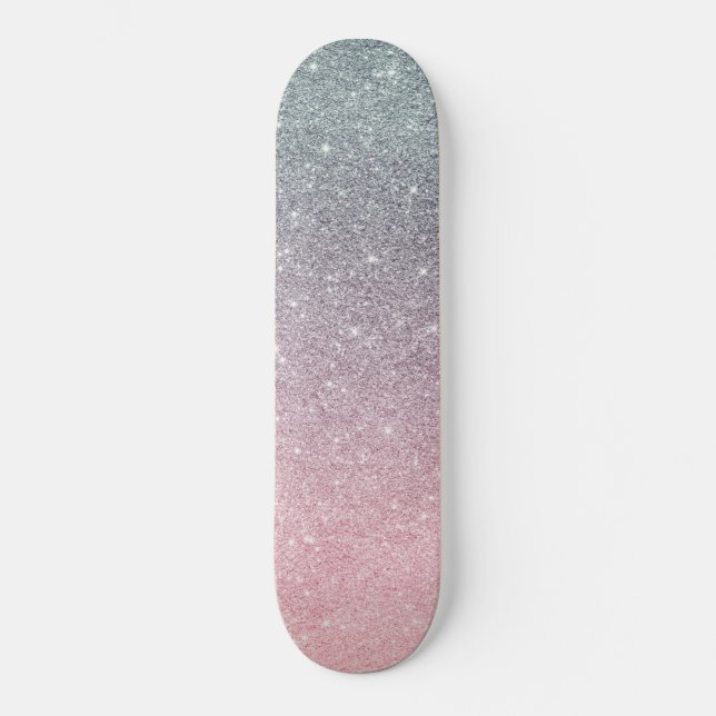 Skateboard trendig med glitter glitter (Framsida)