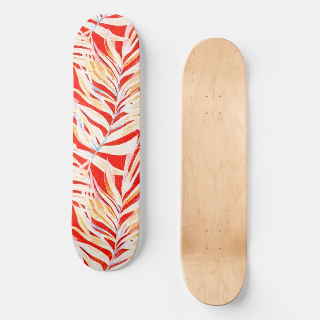 Skateboard Tropical mönster (Framsida)