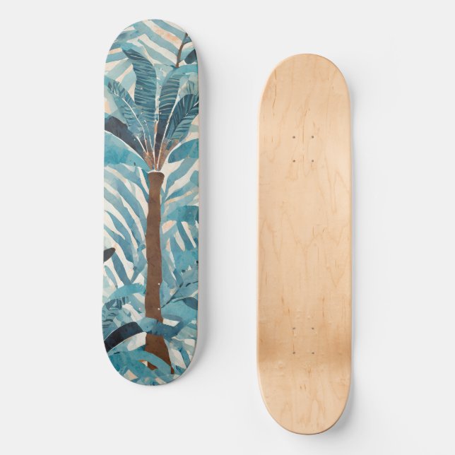 Skateboard Tropical mönster (Framsida)