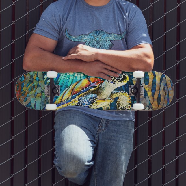Skateboard Tropical mönster (Utomhus 3)