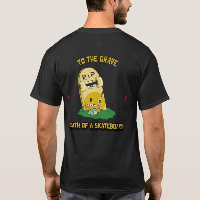 Skateboard - två bilder t shirt (Baksida)