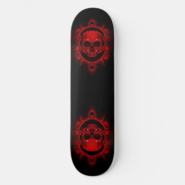 Skateboard Two Red Skeleton Skull (Framsida)