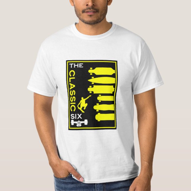 Skateboard-typer T Shirt (Framsida)