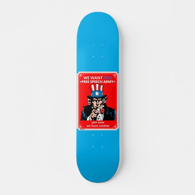 Skateboard "UNCLE SAM" (Framsida)