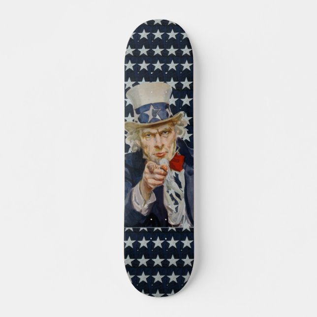Skateboard USA flagga (Framsida)