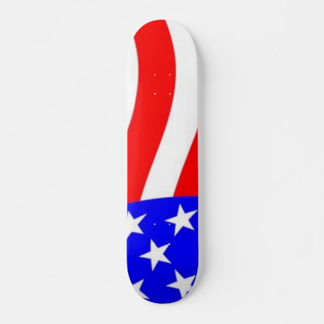 Skateboard USA flagga (Framsida)