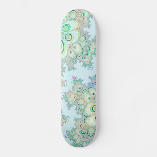 Skateboard vår blommor fractal (Framsida)