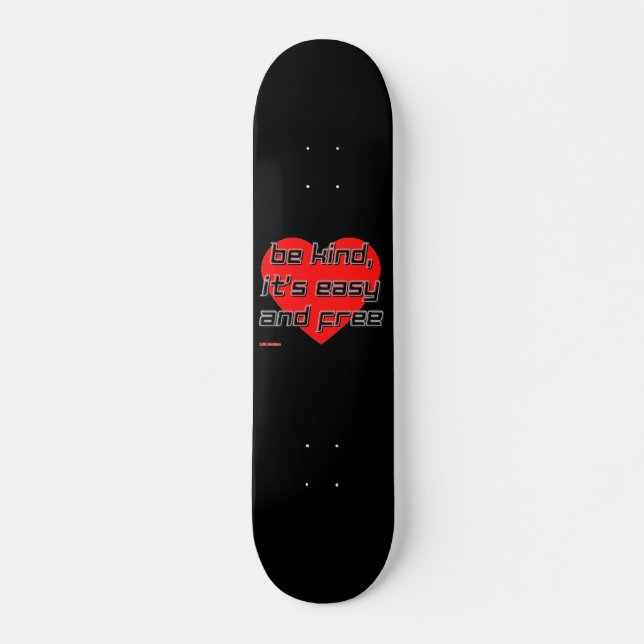 skateboard "VAR GOD,..." (Framsida)