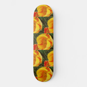 Skateboard vår Gult Tulips
