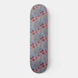 Skateboard vild Red Poppies
