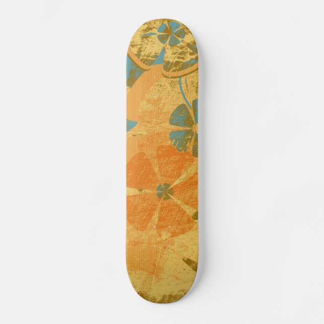 Skateboard vintage Blommigt Mode (Framsida)