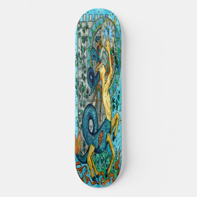 Skateboard Vintage Elegant Capricorn (Framsida)