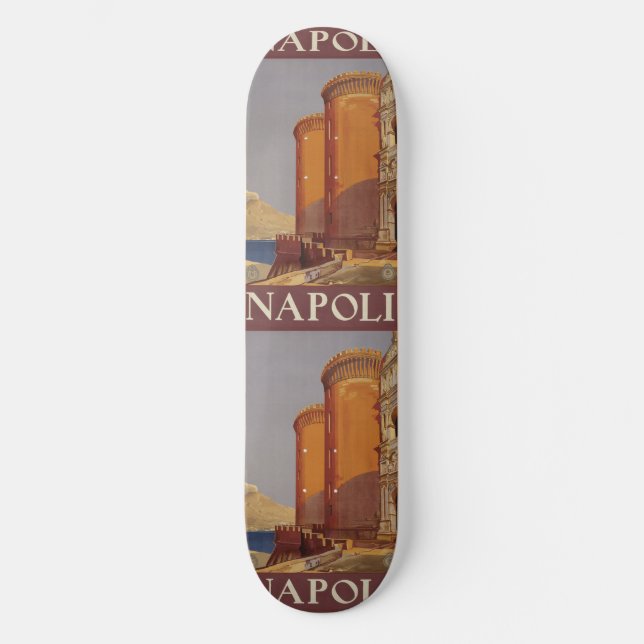 Skateboard vintage resor Napoli Neapel Italien (Framsida)