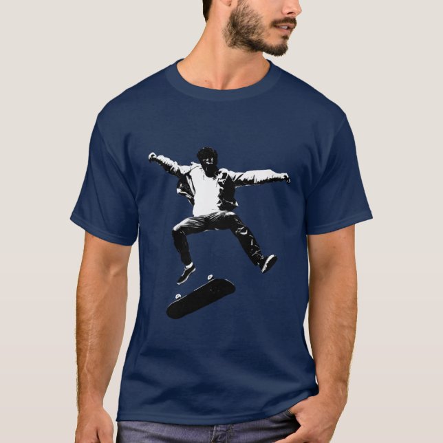 Skateboard vintage Skateboarding funny T Shirt (Framsida)
